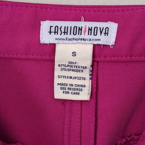 Fashion Nova Magenta/Pink Boot cut Pants S - Picture 3 of 4
